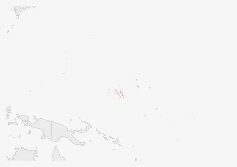 Marshall Islands map highlighted in Marshall Islands flag colors Stock Illustration