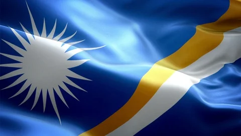 Marshall-Land Flag Stock Footage 116386182