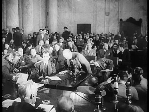 The Marshall Plan is drawn up in 1947. Stock Footage 75105787