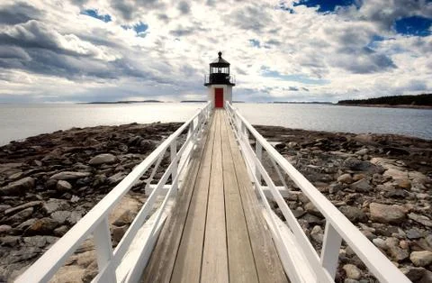 Marshall point lighthouse Foto stock