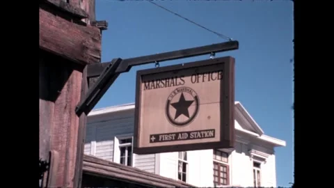 Marshal's Office Sign Stock Footage 276290487