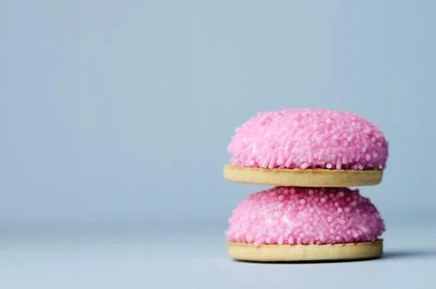 Marshamallow biscuits Stock Photos