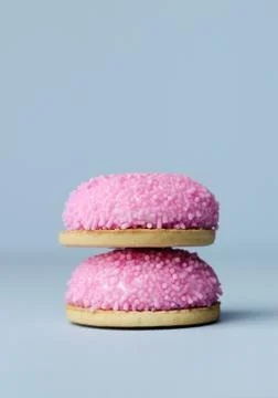 Marshamallow biscuits Stock Photos