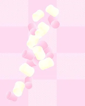 Marshmallow background Illustrazione stock