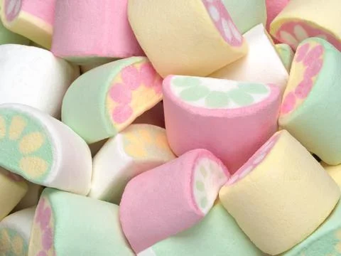 Marshmallow background. Stock Photos
