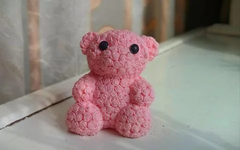 Marshmallow bear. Stock Photos