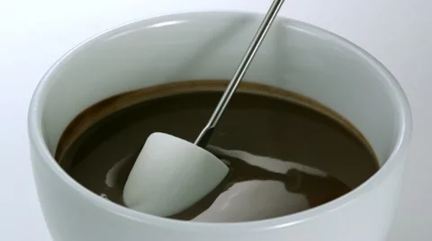 Marshmallow with chocolate, Slow Motion Stock Footage 10862317