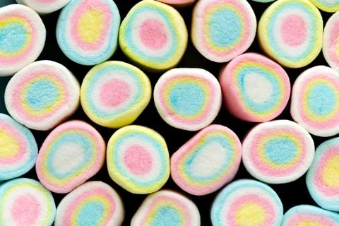 Marshmallow Colorful Background Stock Photos