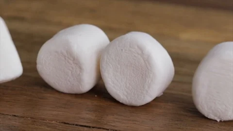 Marshmallow Crash Closeup Stock Footage 99163849