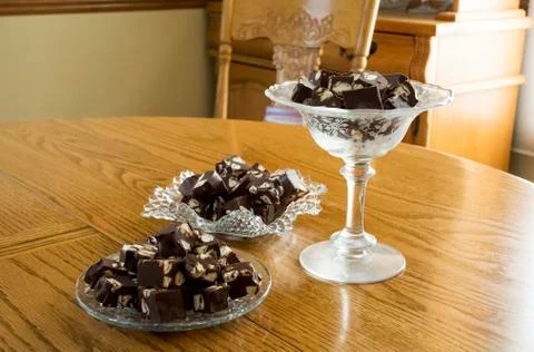 Marshmallow fudge Stock Photos