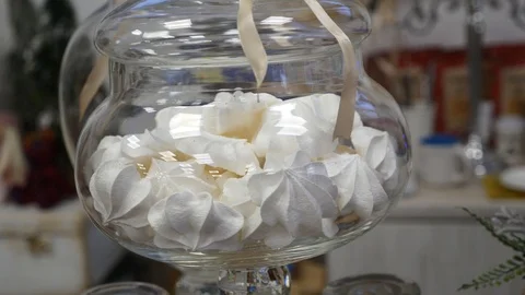 Marshmallow in a jar Stock Footage 101572441