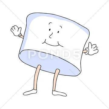Marshmallow man Stock Illustration