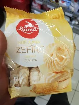 Marshmallow packaging Stock Photos