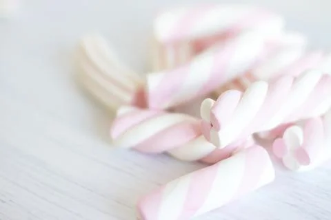 Marshmallow pattern background Stock Photos