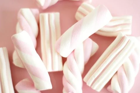 Marshmallow pattern background Stock Photos