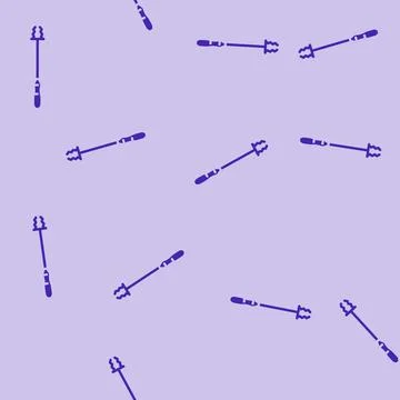 Marshmallow roasting sticks glyph vector seamless pattern 스톡 일러스트