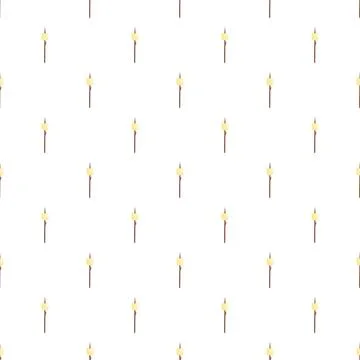 Marshmallow on stick pattern for sweets background Illustrazione stock