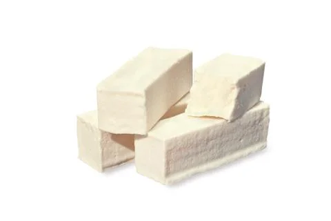 Marshmallow on white background Stock Photos