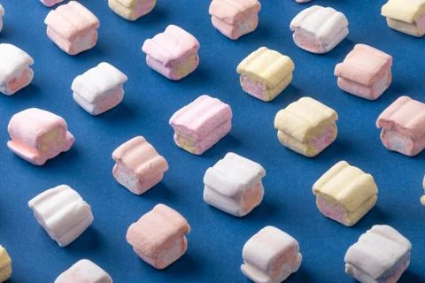 Marshmallows background Stock Photos