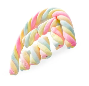 Marshmallows candy isolated on white background Foto stock