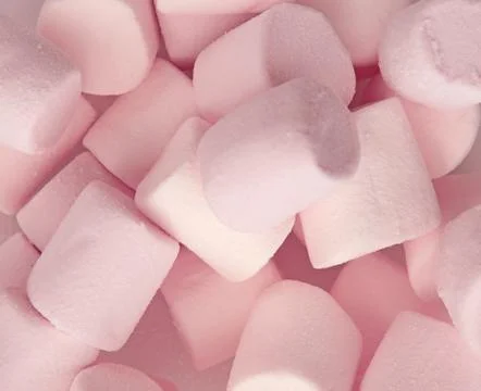 Marshmallows close up for background. Stock Photos