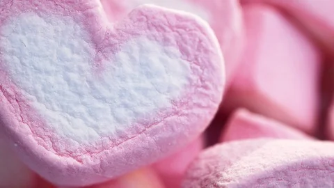 Marshmallows close up Stock Footage 99868987