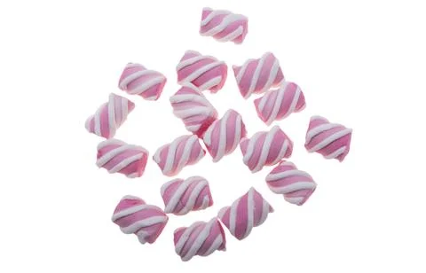 Marshmallows isolated Stock Photos