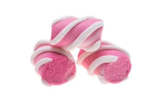 Marshmallows isolated Stock Photos