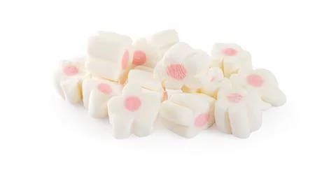 Marshmallows an isolated on white background Stock-Fotos
