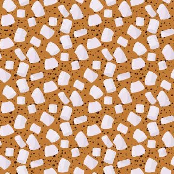 Marshmallows seamless pattern vector sweet candy for coffee backdrop and Stock Illustration