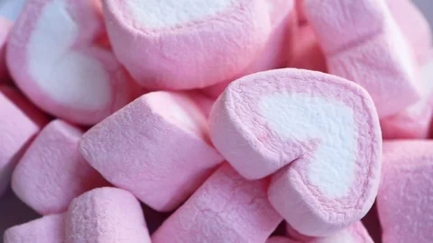Marshmallows stack close up Stock-Footage 99868861