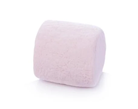Marshmallows on white background 写真素材