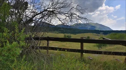 Marsicano mountain in spring Stock Footage 287015580