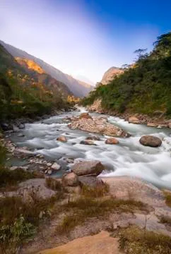 Marsyangdi river 写真素材