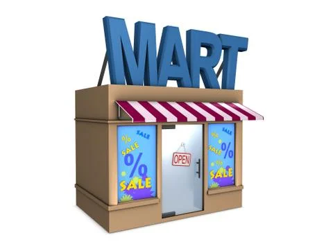 Mart Illustrazione stock