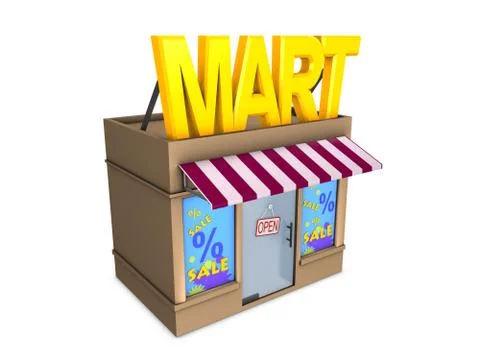 Mart Stock Illustration