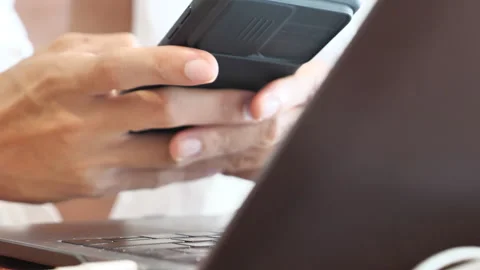 Mart phone  working Stock Footage 150863518