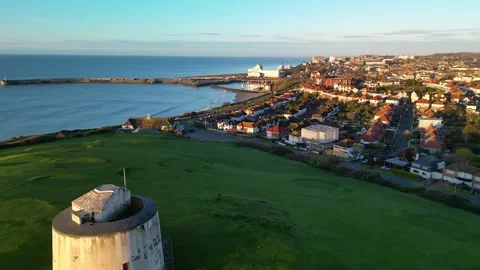 Martello Tower, Folkestone Stock Footage 237101783