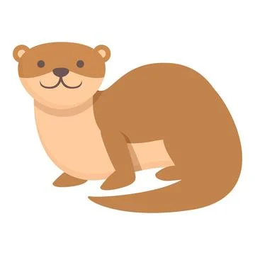 Marten weasel icon cartoon vector. Cute animal 스톡 일러스트