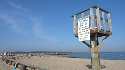 MARTHAS VINEYARD MENEMSHA BEACH Stock Footage 54202929
