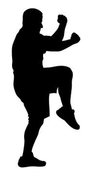 Martial art exercises Stock Illustration
