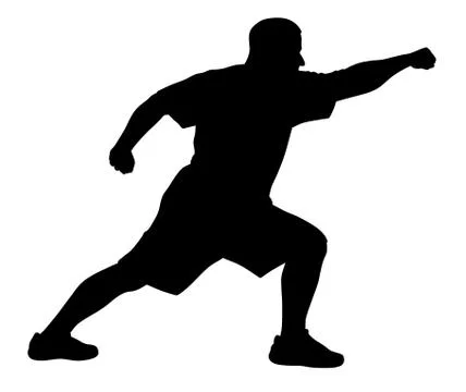 Martial art exercises Stock Illustration