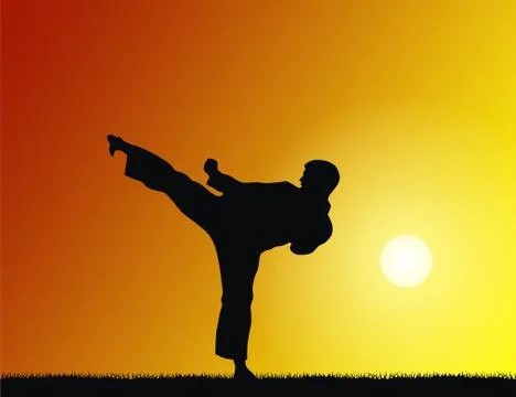 Martial art Stock Illustration