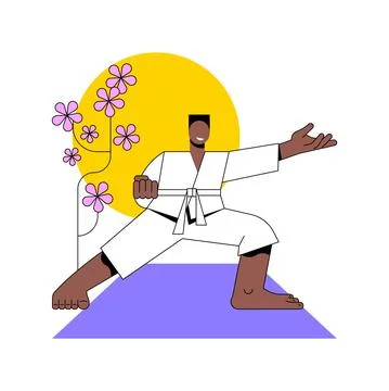 Martial Arts abstract concept vector illustration. Stock Illustration