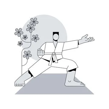 Martial Arts abstract concept vector illustration. Stock Illustration