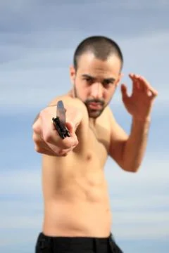 Martial arts instructor Stock Photos