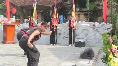 The martial arts practitioners performance traditional martial arts Video stock 40388448