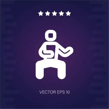 Martial arts vector icon Stock Illustration