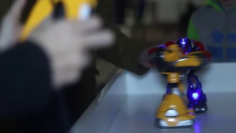 Martial little robots Stock Footage 81789877