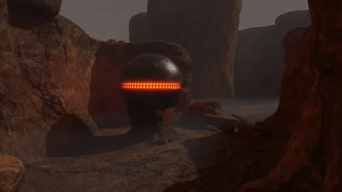 Martian Artifact Stock Footage 172077609